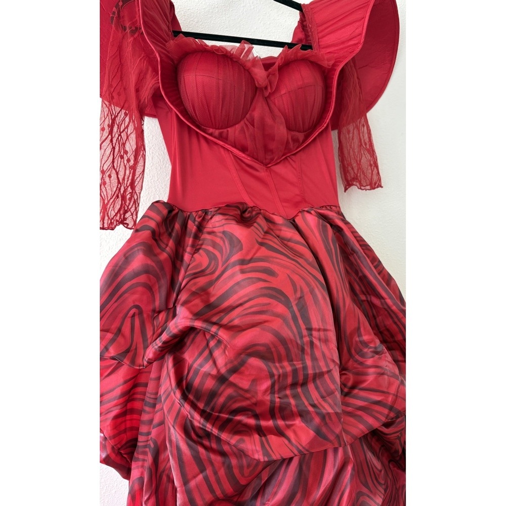 Disney Descendants The Rise of Red Queen of Hearts Costume Size Women's M 6-8 - Picture 7 of 10
